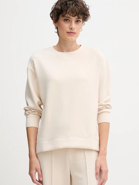 United Colors of Benetton bluza damska kolor beżowy gładka 3Y2F3M07M