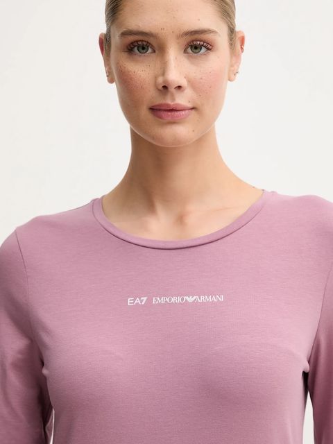 EA7 Emporio Armani longsleeve kolor różowy AF12115.7W000531
