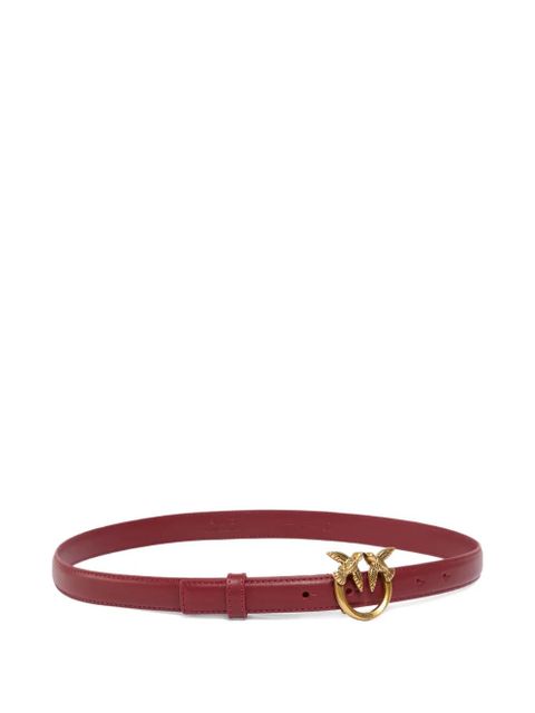 PINKO Love Birds thin leather belt - Red - zdjęcie produktu nr 2
