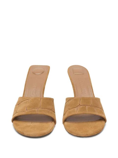 Jacquemus 70mm Cubisto mules - Brown