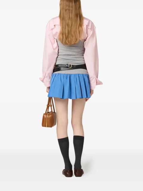 Miu Miu panelled mini skirt - Blue