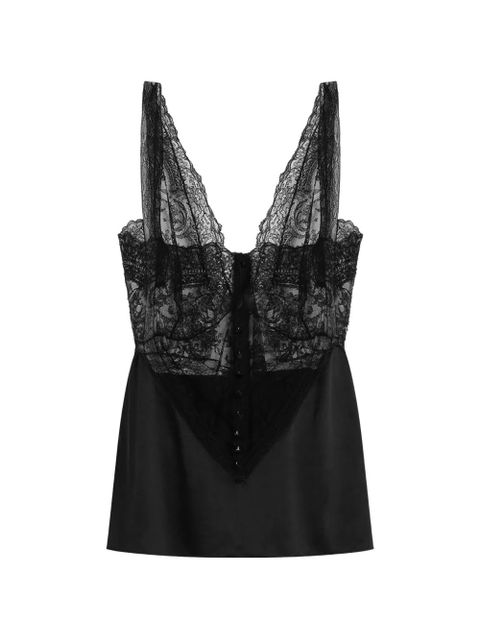 Dolce & Gabbana lace-detail top - Black - zdjęcie produktu nr 1