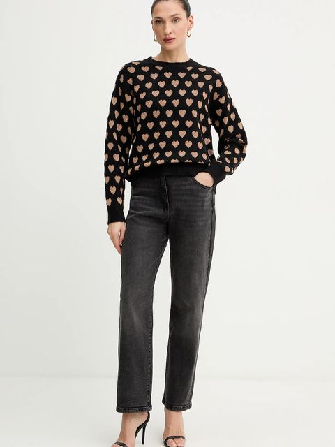 Morgan sweter damski kolor czarny lekki MCOEUR - zdjęcie produktu nr 2