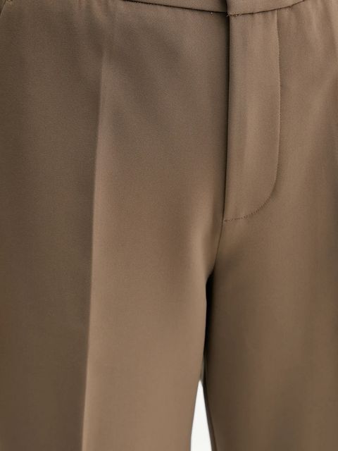 ISABELLE BLANCHE spodnie damskie kolor zielony proste high waist IS25FW-P050-T001