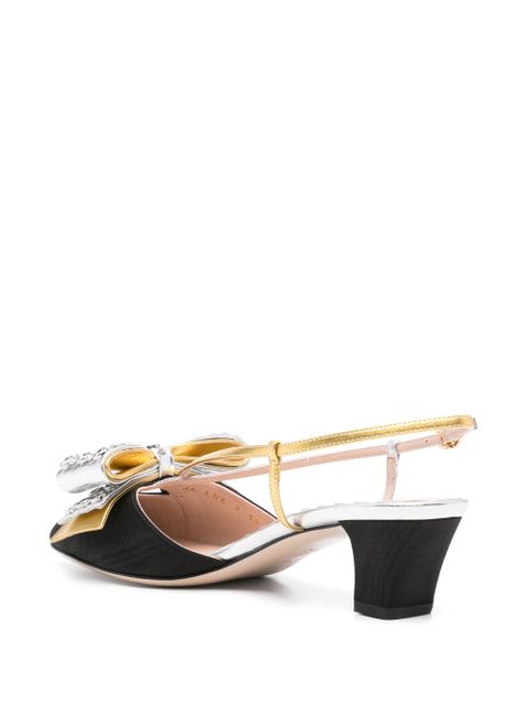 Valentino Garavani 45mm Bowow slingback pumps - Black