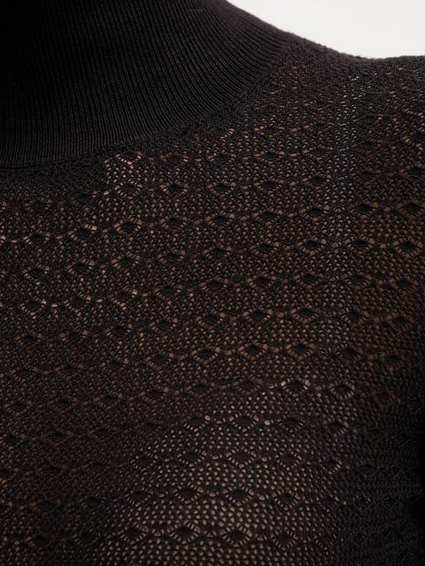 Joop! sweter damski kolor czarny lekki z golfem 30048371