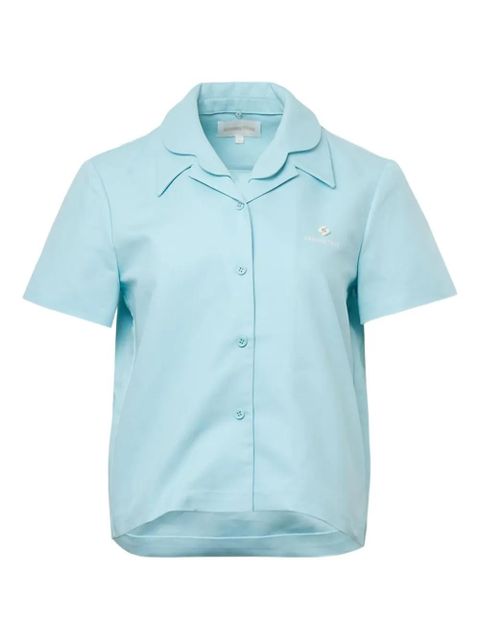 SHUSHU/TONG double layered collar shirt - Blue - zdjęcie produktu nr 1