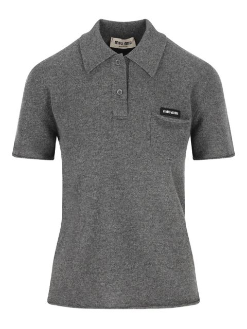 Miu Miu buttoned pocket T-shirt - Grey - zdjęcie produktu nr 1
