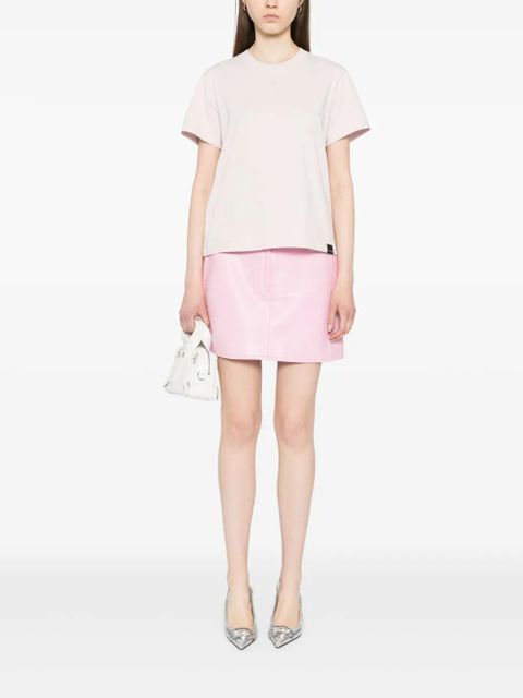 Courrèges logo-embroidered T-shirt - Pink - zdjęcie produktu nr 2