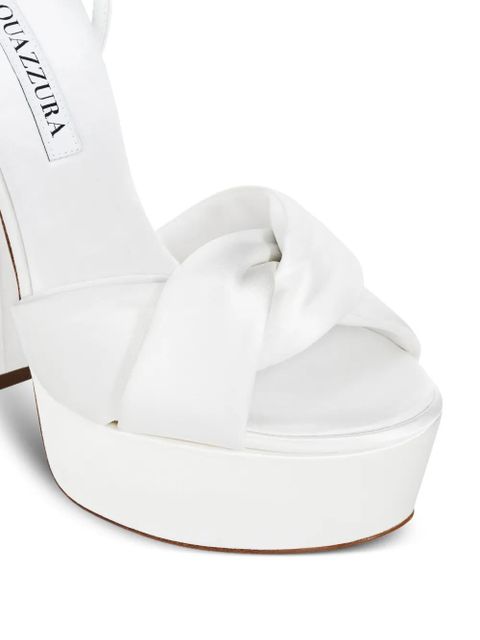 Aquazzura 140mm Olie Plateau sandals - White