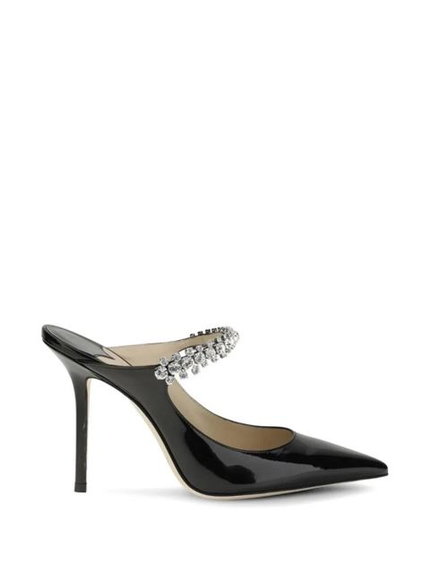 Jimmy Choo Bing crystal-embellished patent leather pumps - Black - zdjęcie produktu nr 1