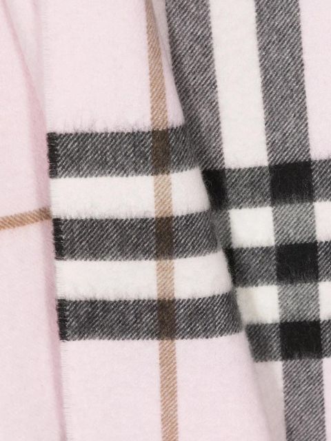 Burberry check-pattern cashmere scarf - Pink - zdjęcie produktu nr 2