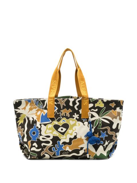 ALEMAIS Maroc printed beach bag - Black - zdjęcie produktu nr 1