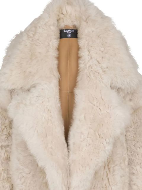 Balmain shearling jacket - Neutrals - zdjęcie produktu nr 2