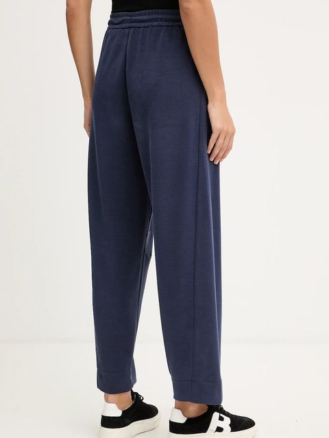 BOSS Orange spodnie dresowe damskie kolor granatowy gładkie 50547800