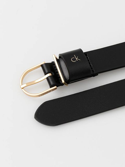 Calvin Klein pasek skórzany damski kolor czarny LV04F7039G - zdjęcie produktu nr 2