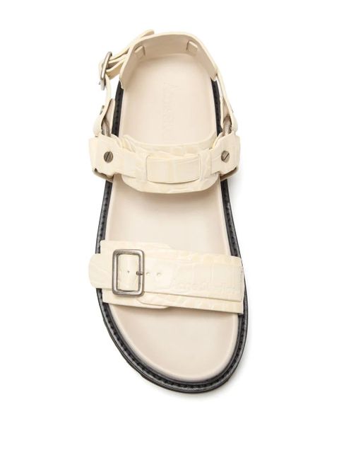 Acne Studios leather buckle sandals - Neutrals