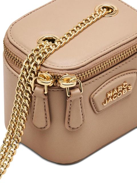 Marc Jacobs logo chain leather mini bag - Neutrals