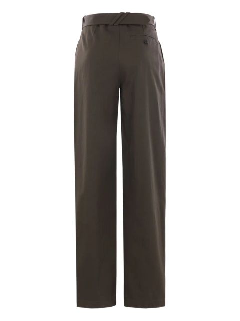 Burberry high-waisted belted trousers - Green