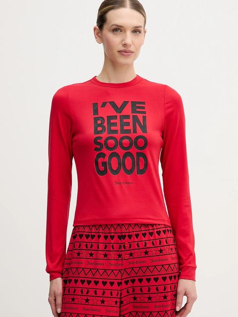 Juicy Couture piżama damska kolor czerwony JCYPJ126851