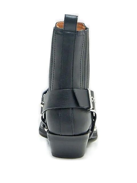 GANNI western-buckle cowboy boots - Black - zdjęcie produktu nr 2