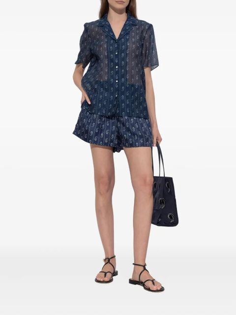 Tory Burch Camp shirt - Blue