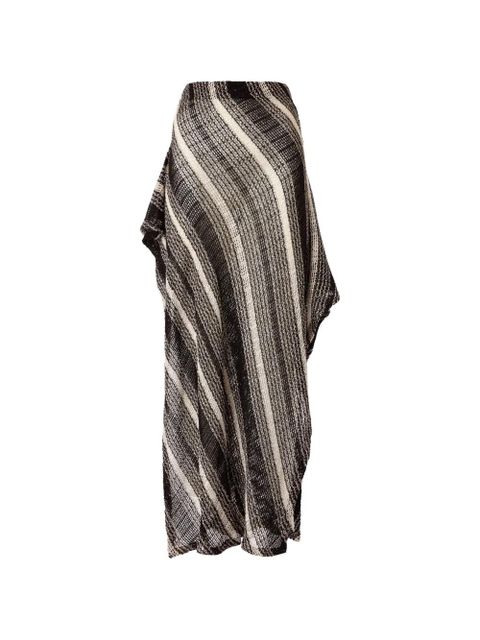 Missoni striped-pattern slit sarong - Black - zdjęcie produktu nr 1