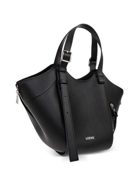 LOEWE Hammock Flip leather tote bag - Black