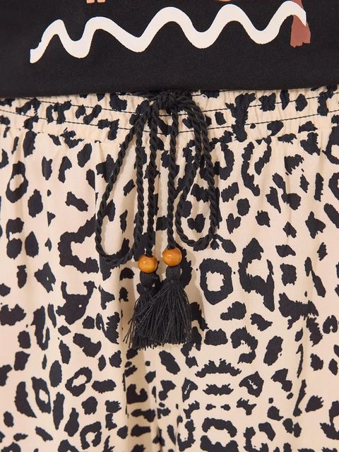 women'secret piżama bawełniana MICKEY damska kolor czarny bawełniana 3139914