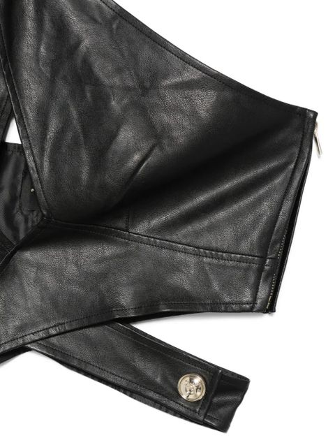 PINKO Triplo crossover top - Black