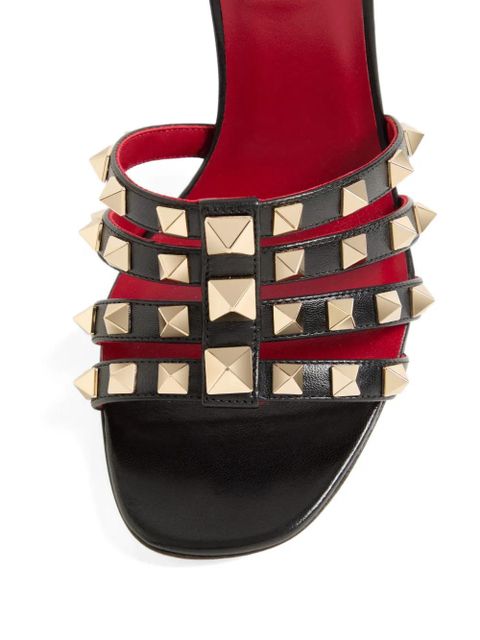 Valentino Garavani Rockstud kidskin sandals 100mm - Black