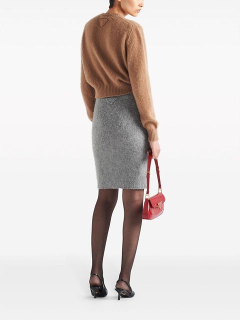 Prada crew-neck cashmere jumper - Neutrals