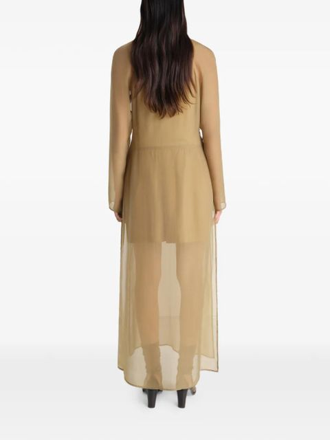 LEMAIRE side-split maxi dress - Neutrals