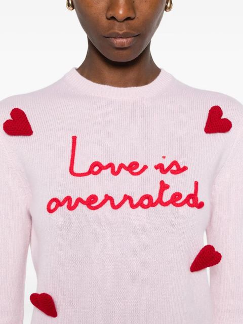 MC2 Saint Barth heart-embroidered sweater - Pink