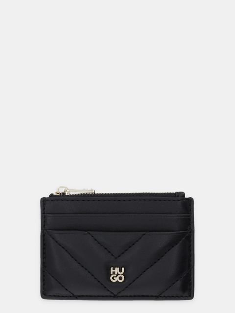 HUGO portfel Chris 2.0 QU_Card Z damski kolor czarny 50557981 - zdjęcie produktu nr 1