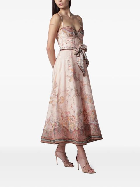 ZIMMERMANN Alchemy structured midi dress - Pink