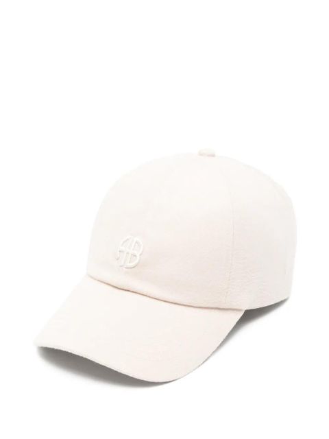 ANINE BING Jeremy logo-embroidery cap - Neutrals - zdjęcie produktu nr 1