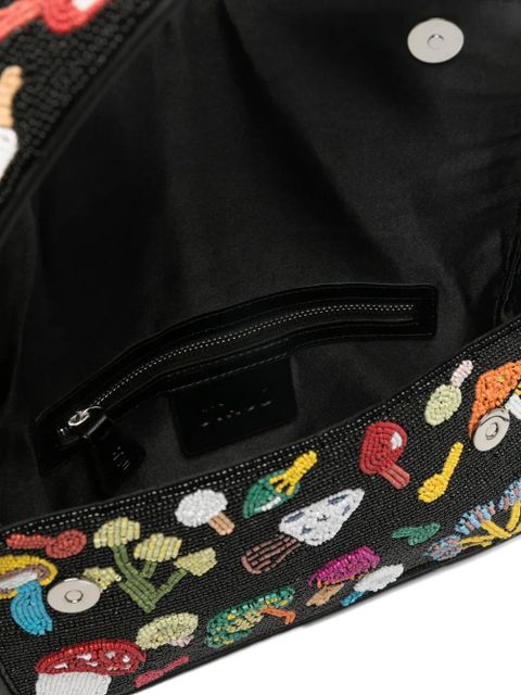 STAUD Tommy beaded shoulder bag - Black