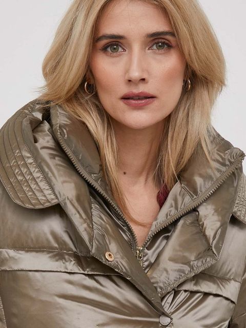 Tiffi kurtka puchowa damska kolor beżowy zimowa