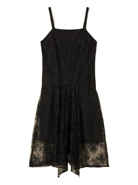 TWINSET lace-overlay midi dress - Black - zdjęcie produktu nr 1