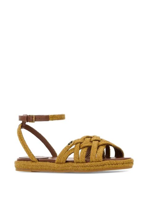 Valentino Garavani Vlogo raffia sandals - Neutrals - zdjęcie produktu nr 2