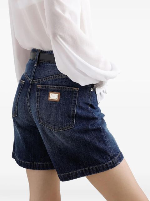 Dolce & Gabbana logo-plaque shorts - Blue