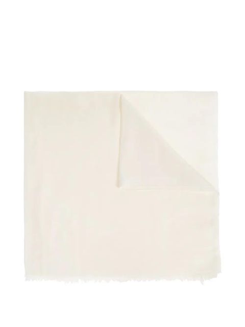 Ferragamo Gancini-monogram scarf - Neutrals - zdjęcie produktu nr 1