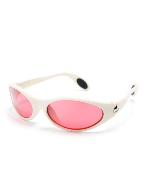Coperni oval-frame sunglasses - White
