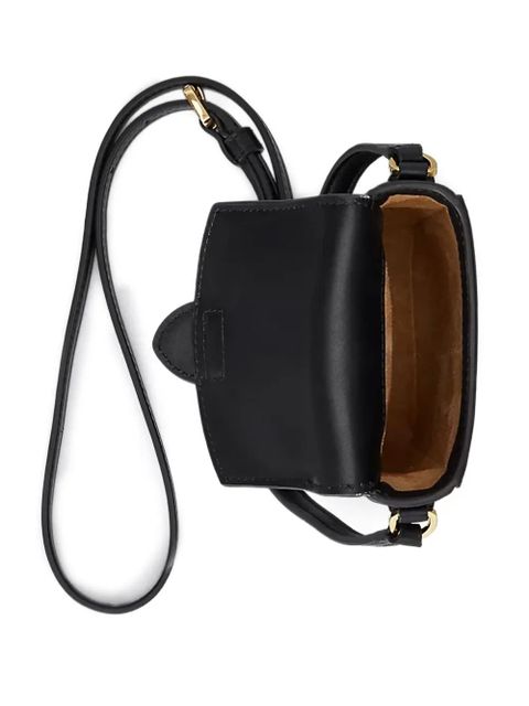 Lauren Ralph Lauren padlock leather crossbody bag - Black