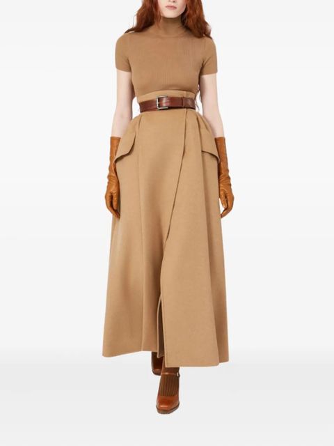 Max Mara ribbed turtleneck top - Brown - zdjęcie produktu nr 2