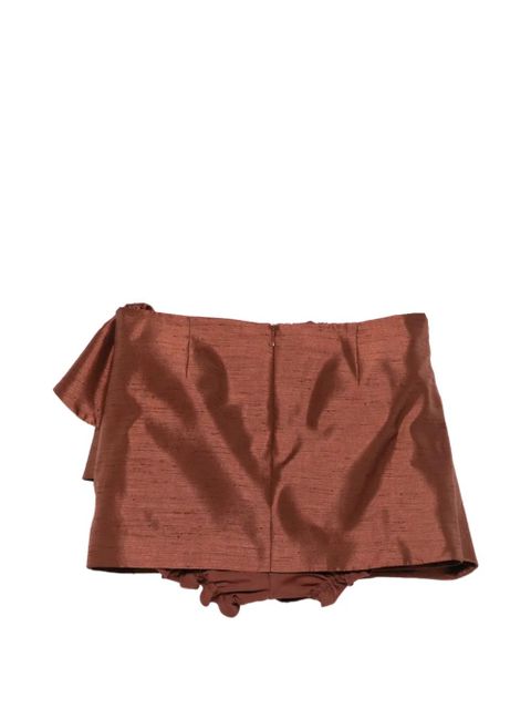 SHUSHU/TONG ruffled mini skirt - Brown - zdjęcie produktu nr 2