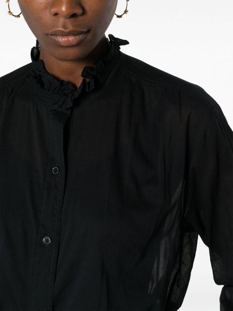 MARANT ÉTOILE Gamble organic cotton shirt - Black