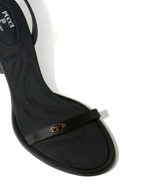 PUCCI Emilio 80mm leather sandals - Black