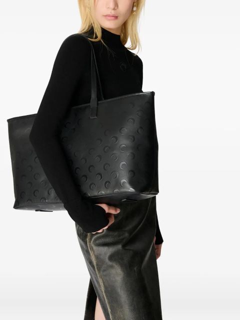 Marine Serre Moon canvas tote bag - Black - zdjęcie produktu nr 2